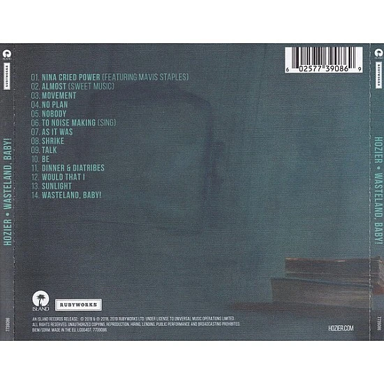 Hozier - Wasteland, Baby! CD