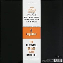 John Coltrane - Ballads Audiophile Plak LP Verve Acoustic Sounds