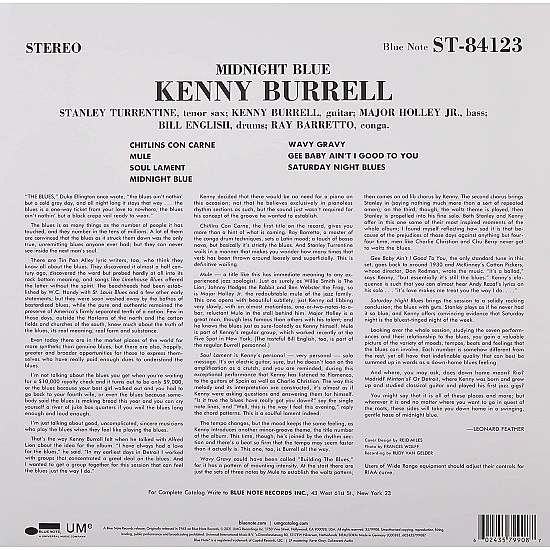 Kenny Burrell - Midnight Blue Caz Plak LP