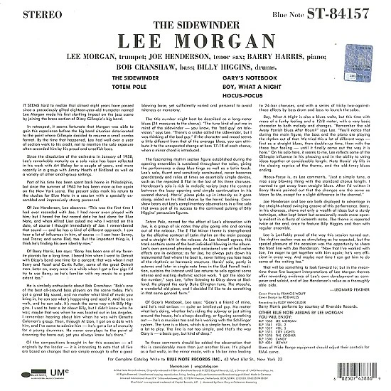 Lee Morgan - The Sidewinder Plak LP