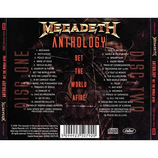 Megadeth - Anthology: Set The World Afire 2 CD