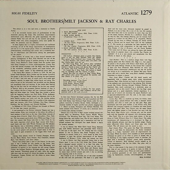 Milt Jackson & Ray Charles - Soul Brothers Caz Plak LP
