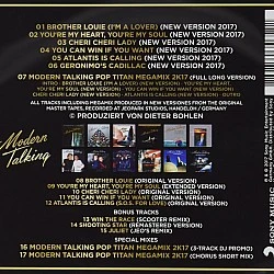 Modern Talking - Back For Gold - The New Versions CD