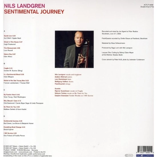 Nils Landgren - Sentimental Journey Caz Plak 2 LP