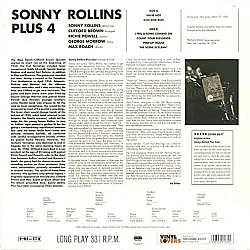 Sonny Rollins - Sonny Rollins Plus 4 Plak LP