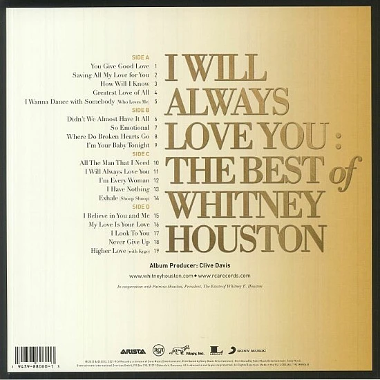 Whitney Houston - I Will Always Love You: The Best Of Plak 2 LP