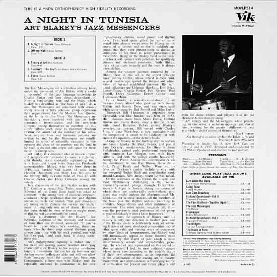 Art Blakey - A Night In Tunisia Plak LP