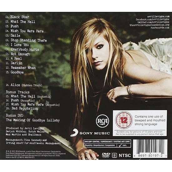 Avril Lavigne - Goodbye Lullaby Deluxe CD + DVD