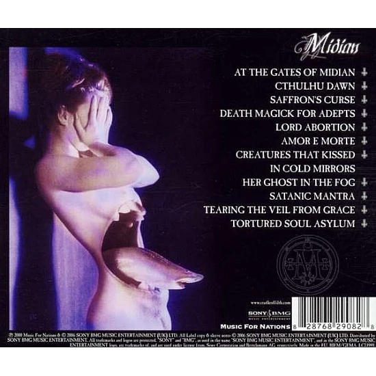 Cradle Of Filth - Midian CD