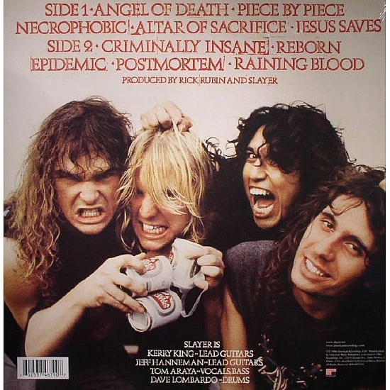 Slayer - Reign In Blood Plak LP
