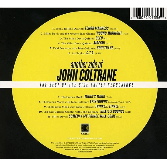 John Coltrane - Another Side Of John Coltrane CD