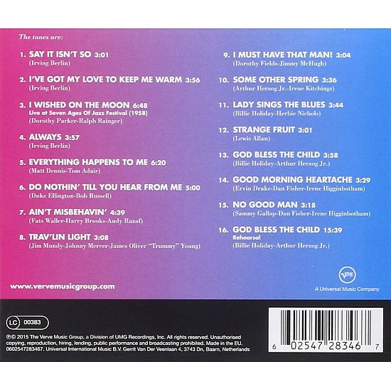 Billie Holiday - Lady Sings The Blues CD