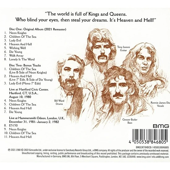 Black Sabbath - Heaven And Hell (Deluxe) 2 CD