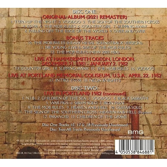 Black Sabbath - Mob Rules (Deluxe) 2 CD