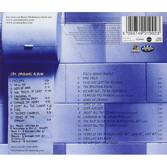 Bruce Dickinson - Balls To Picasso 2 CD (Iron Maiden)