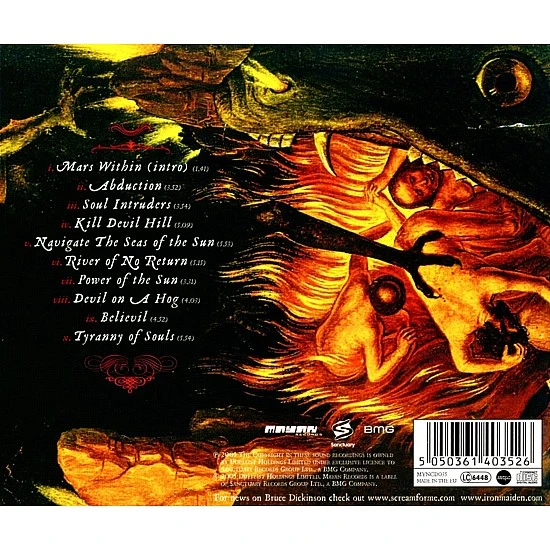 Bruce Dickinson - Tyranny Of Souls CD (Iron Maiden)