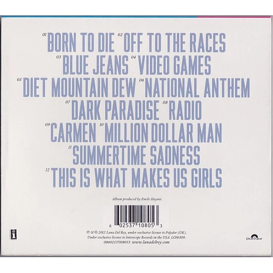 Lana Del Rey - Born To Die CD