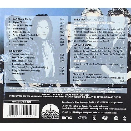 Scorpions - Savage Amusement (50th Anniversary Deluxe Edition) CD + DVD