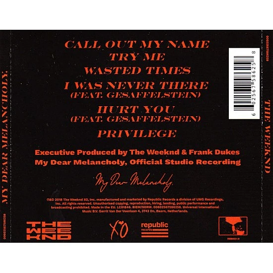 The Weeknd - My Dear Melancholy CD