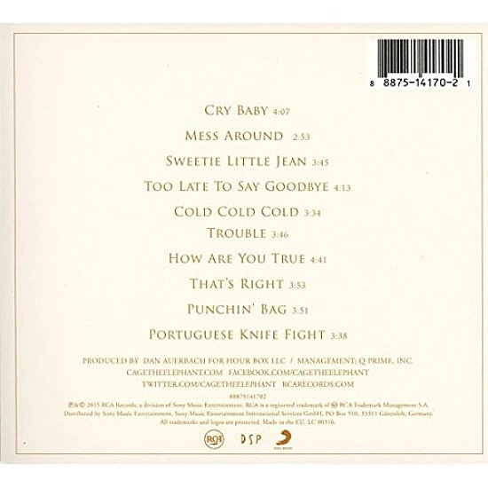 Cage The Elephant - Tell Me I'm Pretty CD