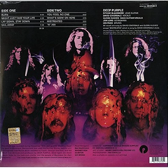Deep Purple - Burn Plak LP