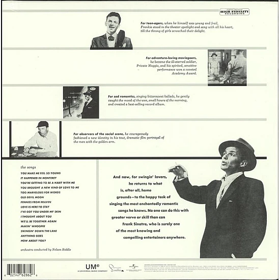 Frank Sinatra - Songs For Swingin Lovers Plak LP
