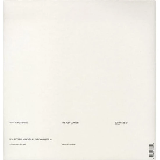 Keith Jarrett - The Köln Concert Plak 2 LP