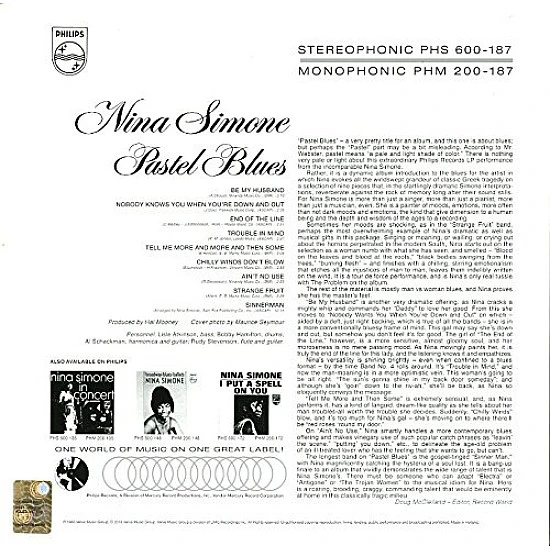 Nina Simone - Pastel Blues Plak LP