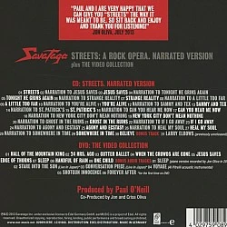 Savatage - Streets A Rock Opera (Narrated Version) CD + DVD