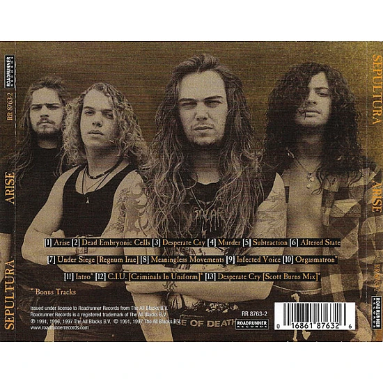Sepultura - Arise CD