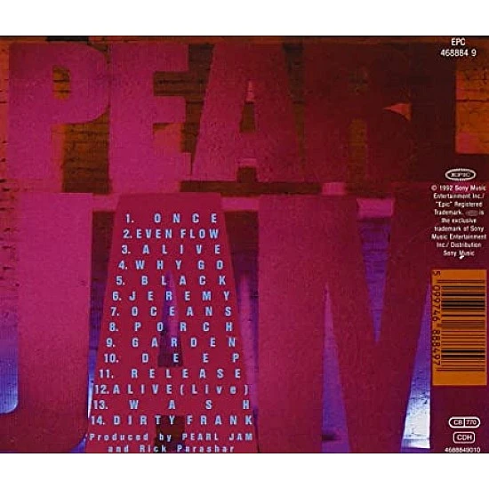 Pearl Jam - Ten CD
