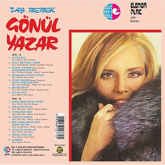 Gönül Yazar - Taş Bebek (Mavi Renkli) Plak LP