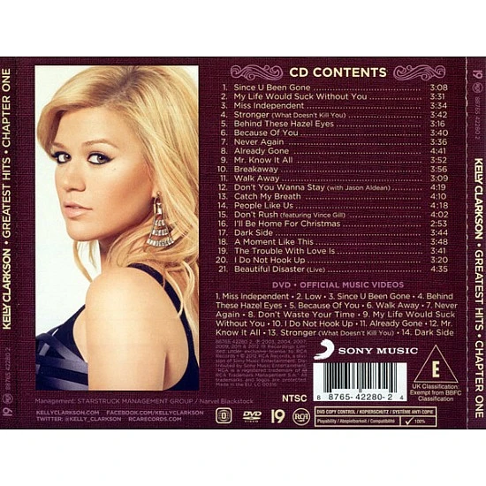 Kelly Clarkson – Greatest Hits – Chapter One CD