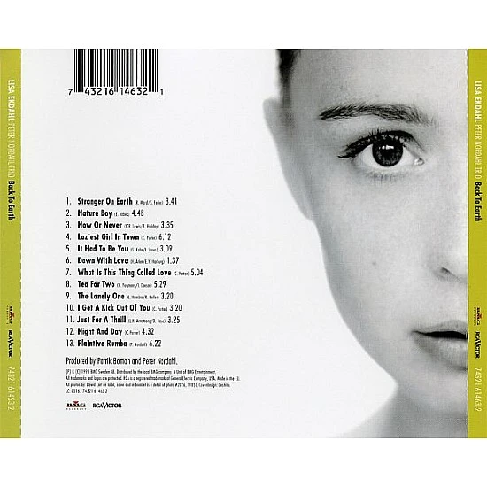 Lisa Ekdahl, Peter Nordahl Trio – Back To Earth CD