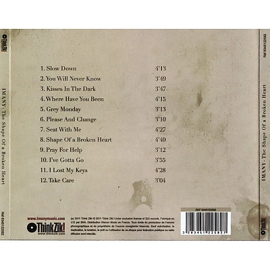 Imany - The Shape Of A Broken Heart CD