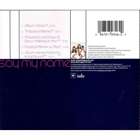 Destiny's Child - Say My Name CD