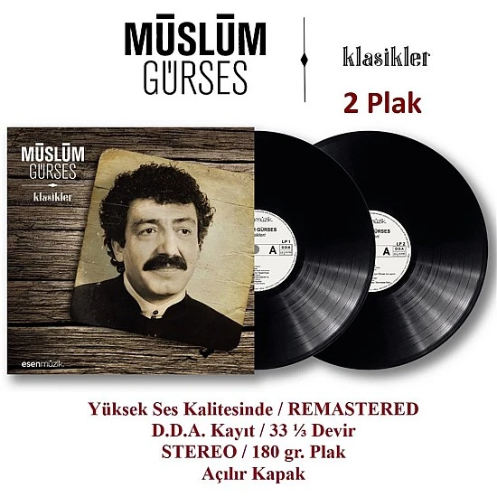 Müslüm Gürses - Klasikler Plak 2 LP