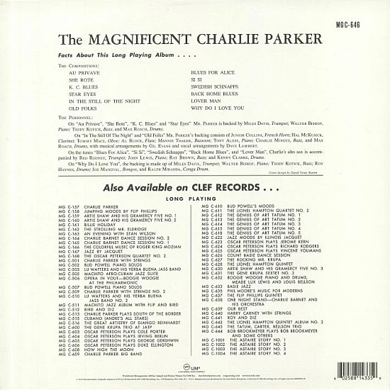 Charlie Parker - The Magnificent Charlie Parker Caz Plak LP