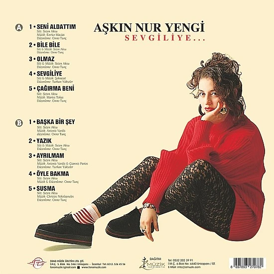 Aşkın Nur Yengi - Sevgiliye Şeffaf Yeşil Renkli Plak LP