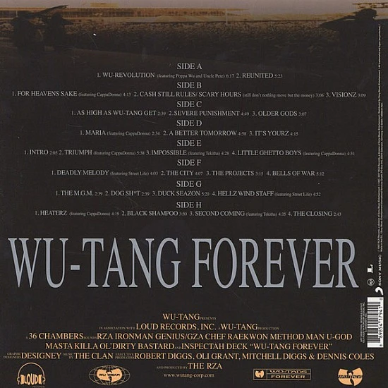 Wu-Tang Clan - Wu-Tang Forever Plak 4 LP