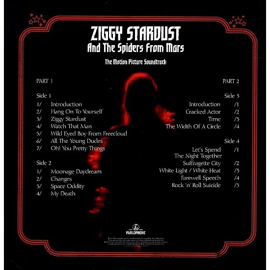 David Bowie - Ziggy Stardust And The Spiders From Mars Soundtrack Plak 2 LP