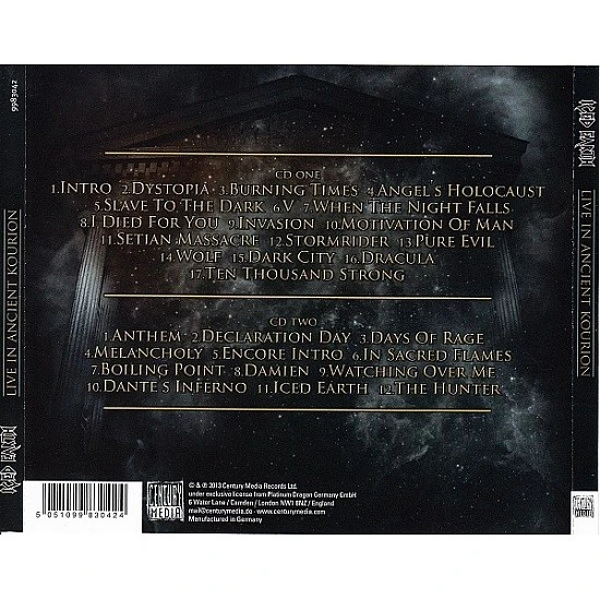 Iced Earth - Live in Ancient Kourion 2 CD
