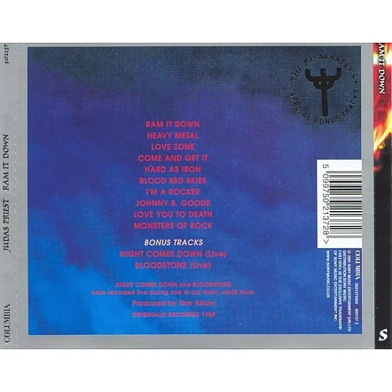 Judas Priest - Ram It Down CD