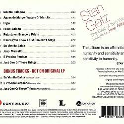 Stan Getz Featuring Joao Gilberto - The Best Of Two Worlds CD