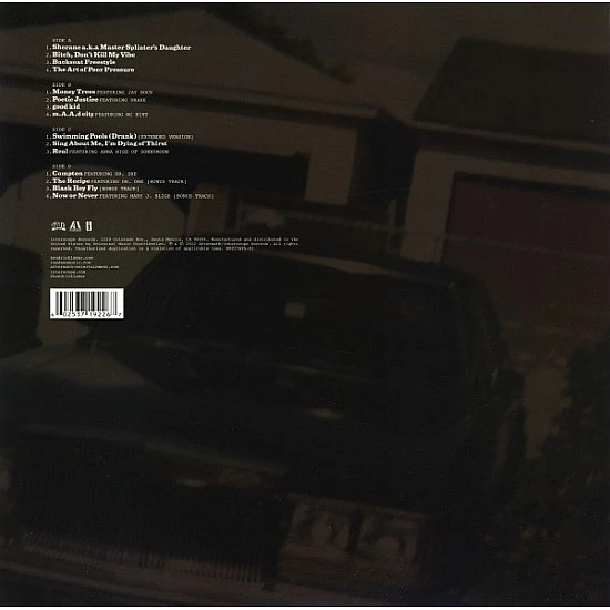 Kendrick Lamar - Good Kid, M.A.A.d City Plak 2 LP
