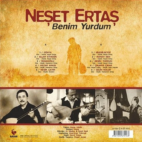 Neşet Ertaş - Benim Yurdum Plak LP