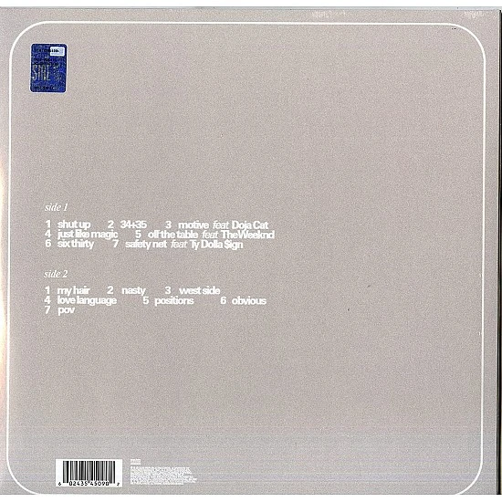 Ariana Grande - Positions (Şeffaf Yeşil Renkli) Plak LP