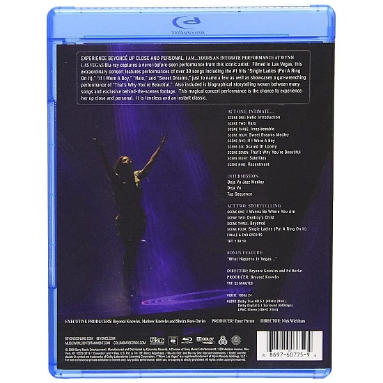Beyonce – I Am... Yours: An Intimate Performance At Wynn Las Vegas Blu-ray Disk