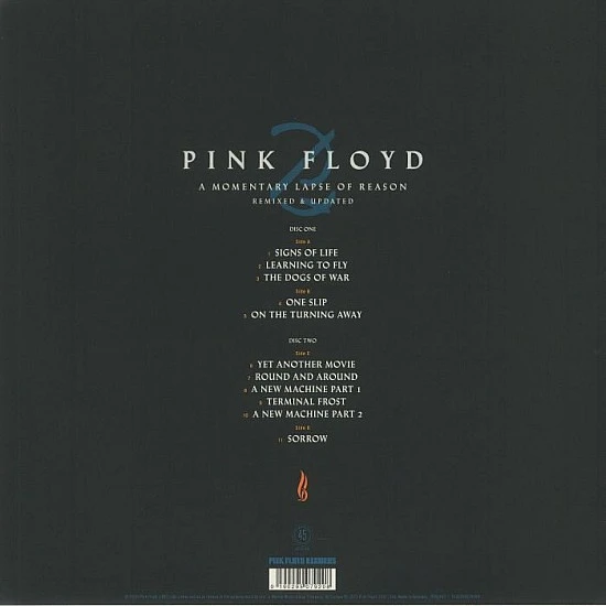 Pink Floyd - A Momentary Lapse Of Reason (Remixed and Updated) 45rpm Plak 2 LP