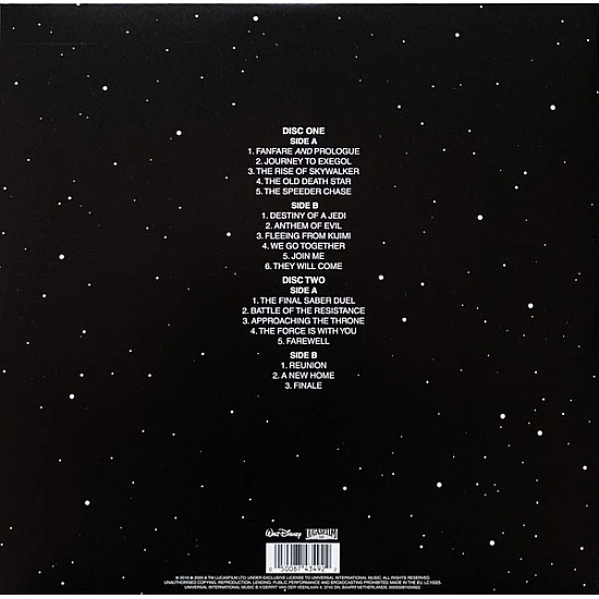 Star Wars: The Rise Of Skywalker (Soundtrack) Plak 2 LP